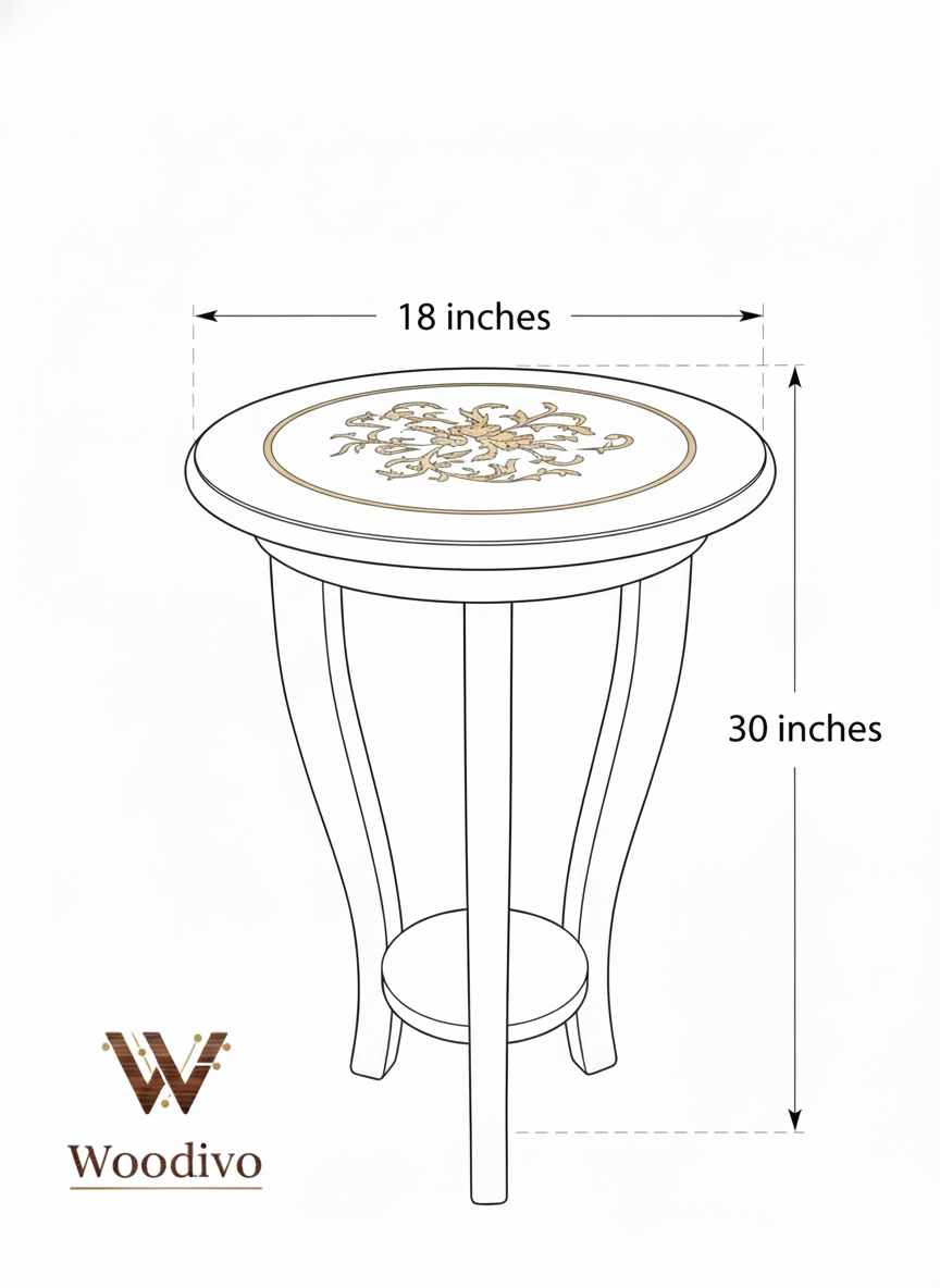 Woodivo Round Side Table