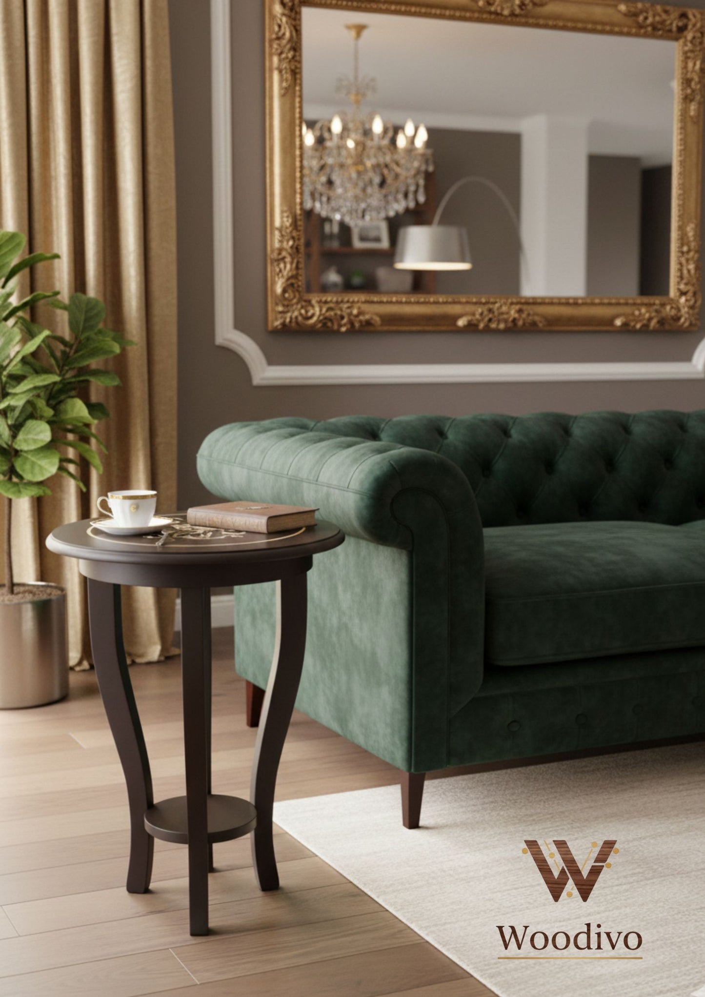 Woodivo Round Side Table